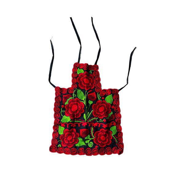 Mexican womas embroidered apron mothers day gift - Picture 3 of 4